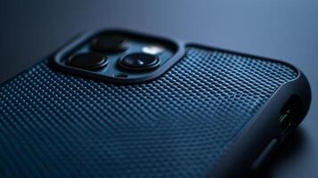 An image of a wireless charging case for a phone with a unique textured design providing a secure grip photo