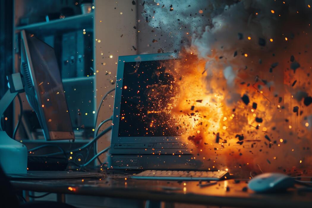 Computer Crash Stock Photos, Images and Backgrounds for Free Download