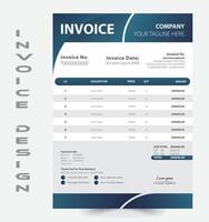 Gradient modern business letterhead template design vector
