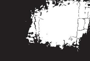 grunge texture of wall fragment with scratches and cracks vector