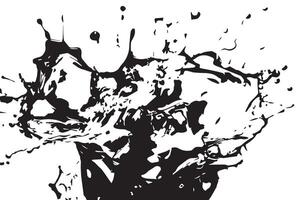 Large colorful splash of paint that scatters in different directions. liquid explosion illustration, isolated on white background vector