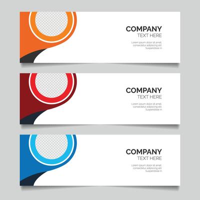Modern business banner design template