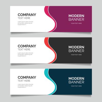 business marketing advertisements cover and web banner design