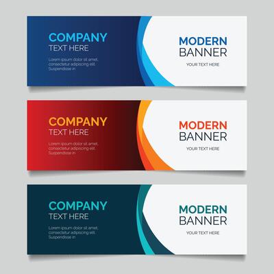 Creative corporate banner template design