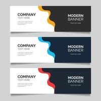 abstract design web banner design template vector