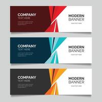 Standard size elegant web banner Design template vector