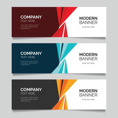 Standard size elegant web banner Design template
