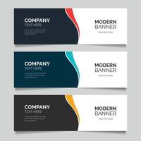 set of landscape banner background design concept Web background business layout design template vector