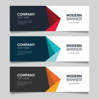 business banner template with a simple geometric style vector