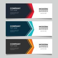 abstract design web banner template vector