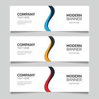 abstract design banner web template vector