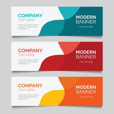 Modern business banner template