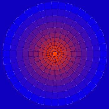 resumen antecedentes en azul y rojo con un geométrico modelo situado en un circulo vector