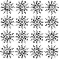 Seamless texture in the form of round abstract patterns in black on a white background vector