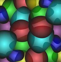 Abstract background decorated with a pattern of multi-colored transparent circles vector