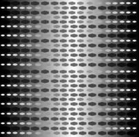 Abstract monochrome pattern in the form of oval spots and dashes on a gray background vector