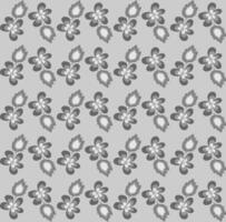 Floral Scandinavian pattern in the form of flowers and leaves on a gray background vector