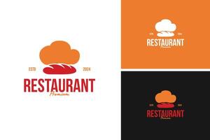 A logo design of chef hat with a loaf of bread, ideal for a bakery or artisanal bread maker. illustration template idea vector