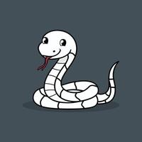 Cute Snake, Snake staring Front, Snakes, Animal vector