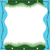 Colorful abstract background. Frame or border. Grass elements. Wavy waves banner color line for web banner. Line curve. vector