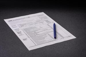Fill out US tax form 1040 for verification and refund photo