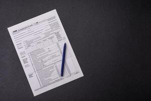 Fill out US tax form 1040 for verification and refund photo