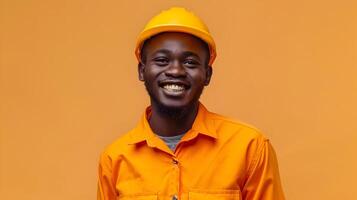 Dedicated Parking Attendant Young Professional Excelling in Job Responsibilities with Cheerful Smile photo