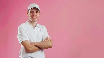 Young Golf Professionals Joyful Pursuit of Excellence on the Course photo