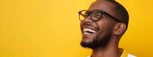 Joyful Young Professional Confidently Smiling in Studio photo