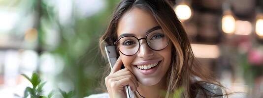 Confident and Cheerful Young Business Professional at Work photo