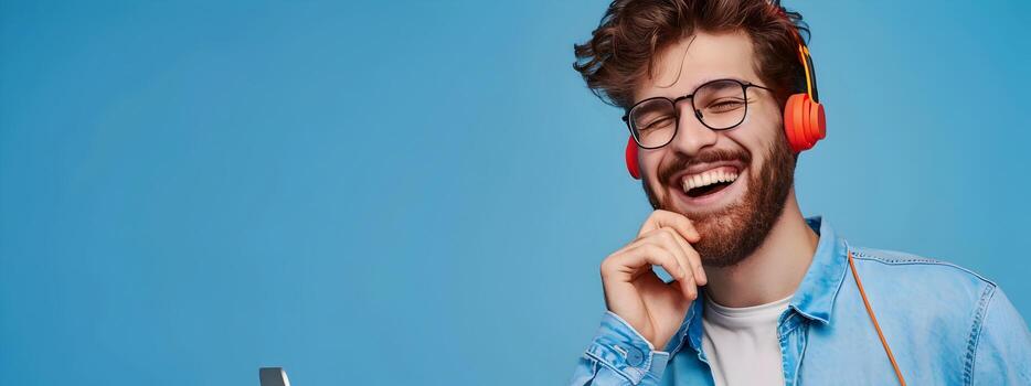 Enthusiastic IT Professional Enjoying Work with Passion and Positivity photo