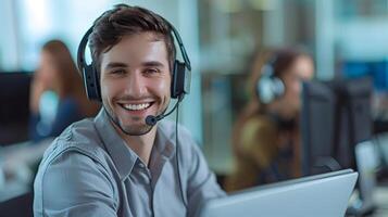 Helpful Young Customer Service Representative Providing Assistance photo
