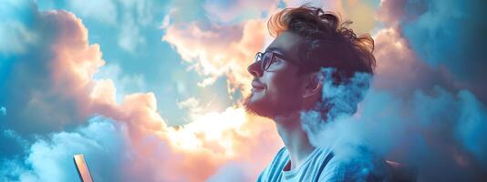 Visionary Cloud Architect Contemplating New Technological Horizons photo