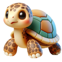 Tortoise Character isolated in transparent background png