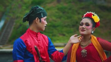 Traditional cultural dance performance in colorful attire video