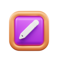 User Interface 3d icon illustration or User interface web and apps icon png