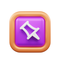 User Interface 3d icon illustration or User interface web and apps icon png
