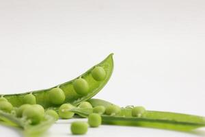 Pea on white background photo