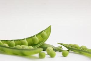 Pea on white background photo
