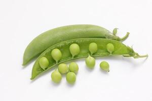 Pea on white background photo