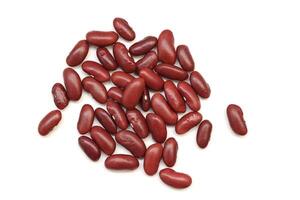 Red beans isolated on white background photo
