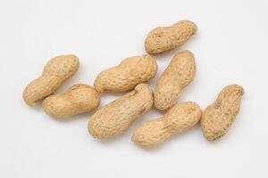 Peanut on white background photo