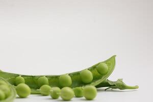 Pea on white background photo