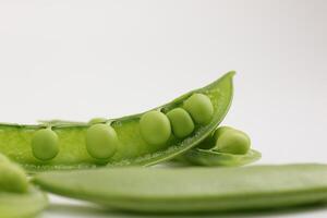 Pea on white background photo