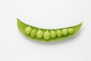 Pea on white background photo
