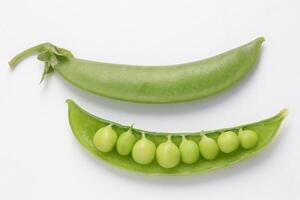 Pea on white background photo