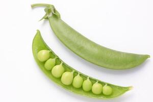 Pea on white background photo