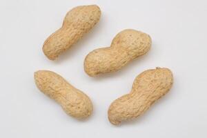 Peanut on white background photo