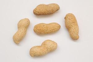 Peanut on white background photo