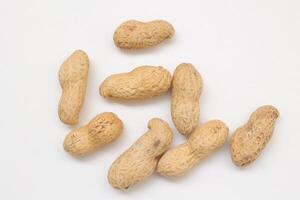 Peanut on white background photo